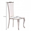 Luxury Chair Mirror Stainless Steel Angel wings Pure white - 6920011 MAKE UP FURNITURES